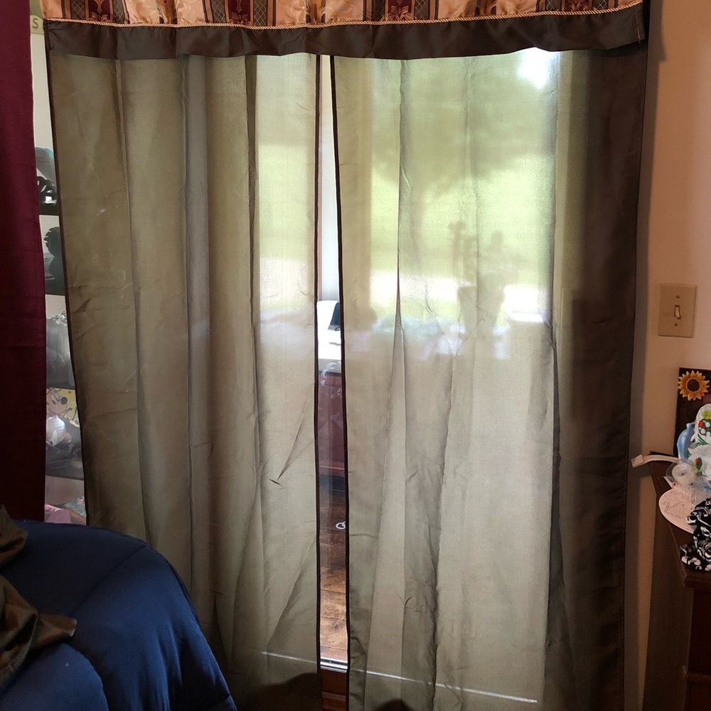 Full length curtains